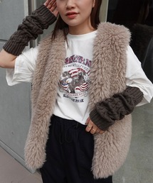 CORNERS | ボリュームファーベスト(その他アウター)