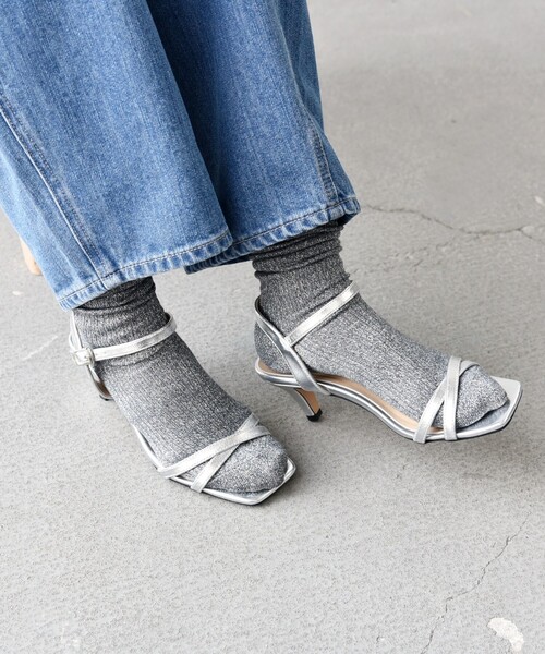 SHIPS any（シップス エニィ）の「SHIPS any: クロス ストラップ サンダル（サンダル・レディース・ブラック/キャメル/ゴールド/シルバー/イエロー・36/37/38）」の20枚目の写真