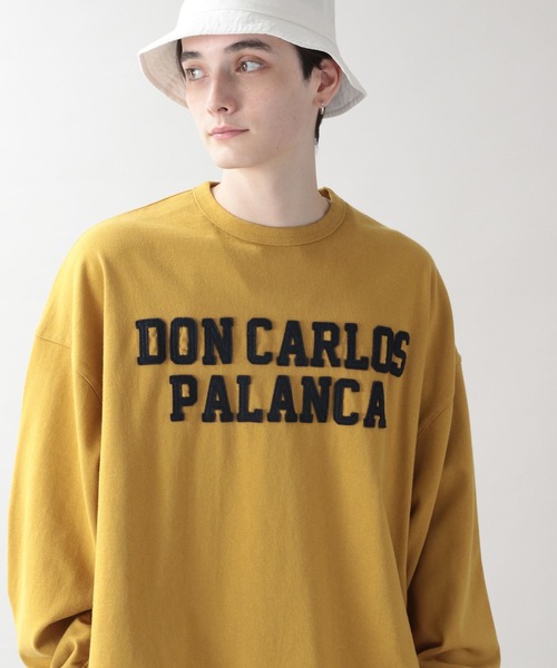 SIGNAL SPORTS（シグナルスポーツ）の「【SIGNAL SPORTS】カレッジロゴ刺繍ロンT（Tシャツ/カットソー・メンズ・ホワイト/イエロー/グリーン・MEDIUM/LARGE）」の7枚目の写真