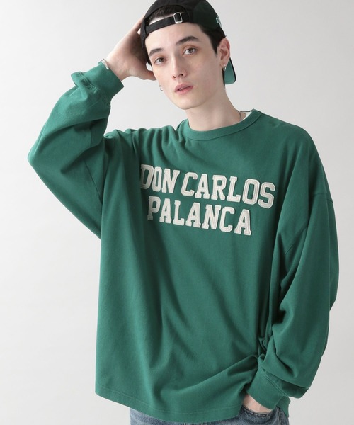 SIGNAL SPORTS（シグナルスポーツ）の「【SIGNAL SPORTS】カレッジロゴ刺繍ロンT（Tシャツ/カットソー・メンズ・ホワイト/イエロー/グリーン・MEDIUM/LARGE）」の9枚目の写真