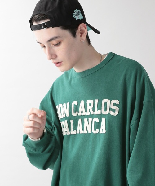 SIGNAL SPORTS（シグナルスポーツ）の「【SIGNAL SPORTS】カレッジロゴ刺繍ロンT（Tシャツ/カットソー・メンズ・ホワイト/イエロー/グリーン・MEDIUM/LARGE）」の11枚目の写真