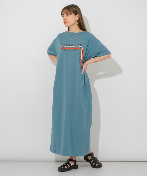 vingtrois（バントロア）の「vingtrois ロゴテープ2WAYワンピース（ワンピース・レディース・ホワイト/ブラック/ブルー・FREE）」の3枚目の写真