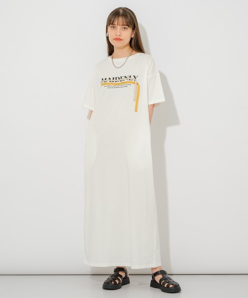 vingtrois（バントロア）の「vingtrois ロゴテープ2WAYワンピース（ワンピース・レディース・ホワイト/ブラック/ブルー・FREE）」の19枚目の写真