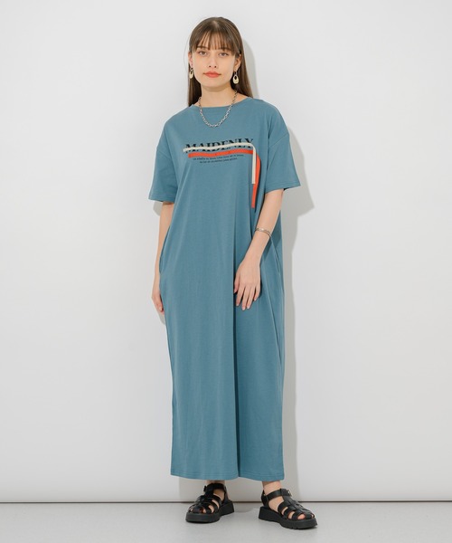 vingtrois（バントロア）の「vingtrois ロゴテープ2WAYワンピース（ワンピース・レディース・ホワイト/ブラック/ブルー・FREE）」の7枚目の写真