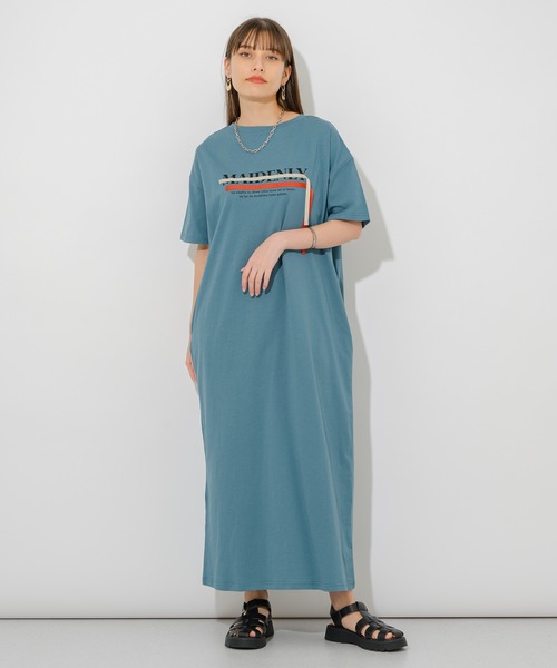 vingtrois（バントロア）の「vingtrois ロゴテープ2WAYワンピース（ワンピース・レディース・ホワイト/ブラック/ブルー・FREE）」の5枚目の写真