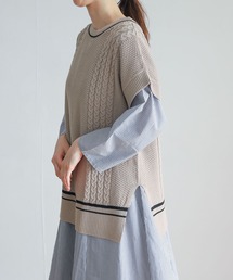 URBAN RESEARCH DOORS | ボートネックチルデンベスト(ニット/セーター)