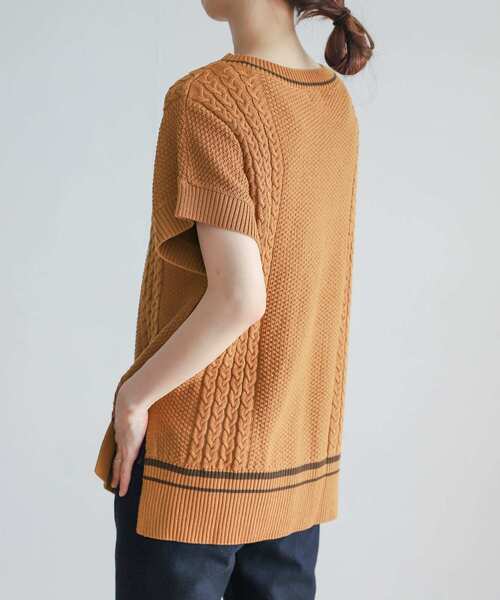 URBAN RESEARCH DOORS(アーバンリサーチドアーズ)の「ボートネックチルデンベスト(ニット/セーター・レディース・グレー系その他/キャメル・ONE)」の20枚目の写真