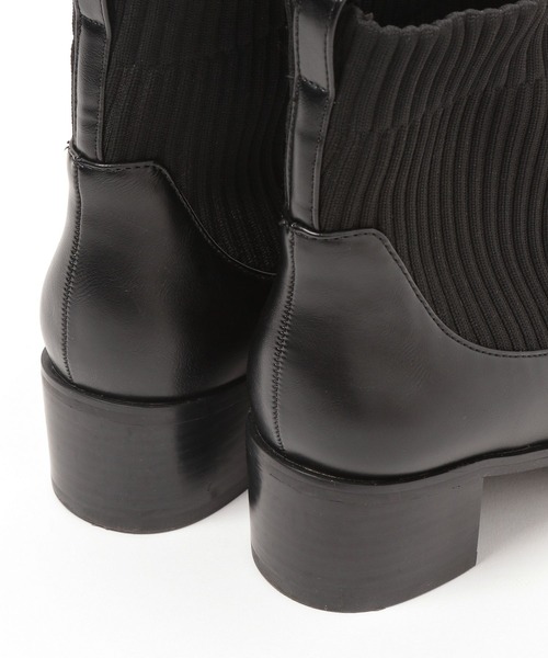 LEPSIM(レプシィム)の「フェイクレザーキリカエソックスブーツ 123118(ブーツ・レディース・ブラック/グレイッシュベージュ/ブラウン・LARGE/MEDIUM)」の12枚目の写真