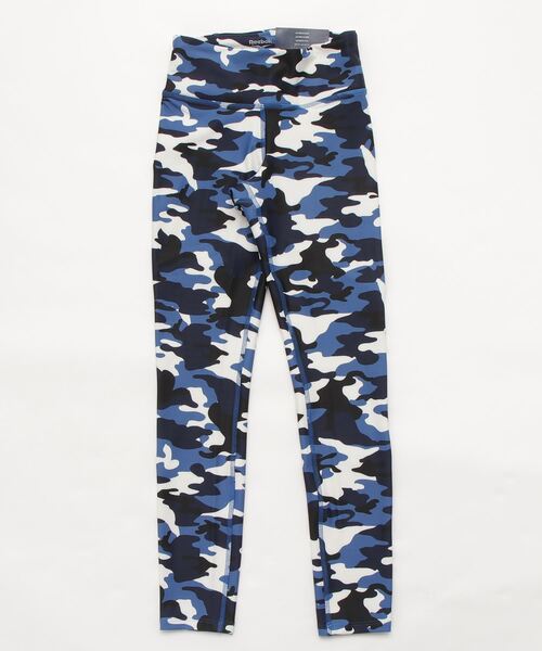 Reebok(リーボック)の「ラックス ボールド カモ プリント タイツ / Lux Bold Camo Print Tights(レギンス/スパッツ・レディース・ブラック/ブルー・LARGE/X-LARGE/X-SMALL/SMALL/MEDIUM)」の10枚目の写真