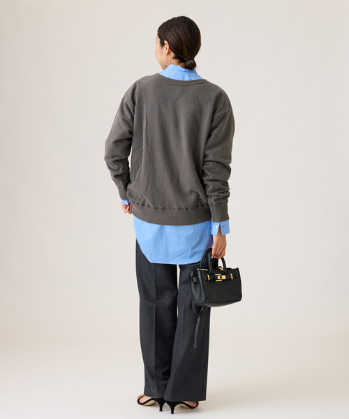 MIXTA(ミクスタ)の「【MIXTA/ミクスタ】CA COUGAR CREW NECK SWEAT SET IN:スウェット(スウェット・レディース・ベージュ/ブラック/アイボリー・MEDIUM)」の6枚目の写真
