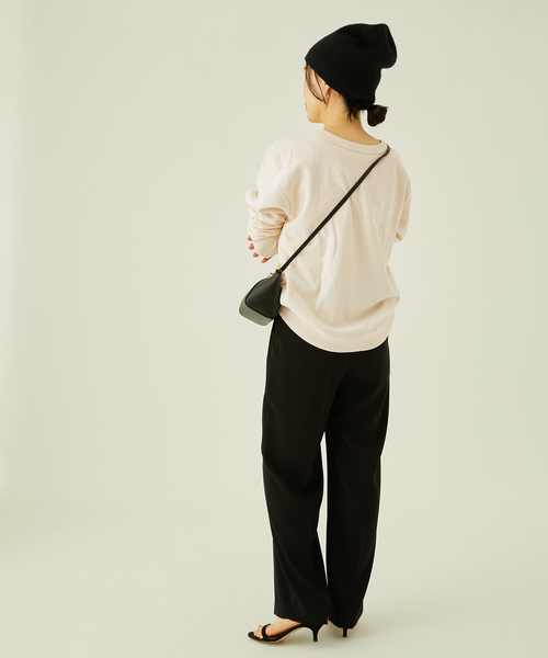 MIXTA(ミクスタ)の「【MIXTA/ミクスタ】CA COUGAR CREW NECK SWEAT SET IN:スウェット(スウェット・レディース・ベージュ/ブラック/アイボリー・MEDIUM)」の18枚目の写真
