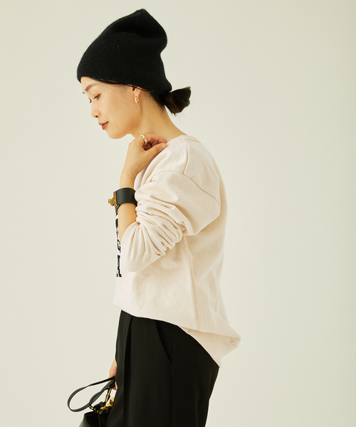 MIXTA(ミクスタ)の「【MIXTA/ミクスタ】CA COUGAR CREW NECK SWEAT SET IN:スウェット(スウェット・レディース・ベージュ/ブラック/アイボリー・MEDIUM)」の20枚目の写真