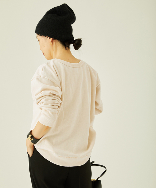MIXTA(ミクスタ)の「【MIXTA/ミクスタ】CA COUGAR CREW NECK SWEAT SET IN:スウェット(スウェット・レディース・ベージュ/ブラック/アイボリー・MEDIUM)」の22枚目の写真