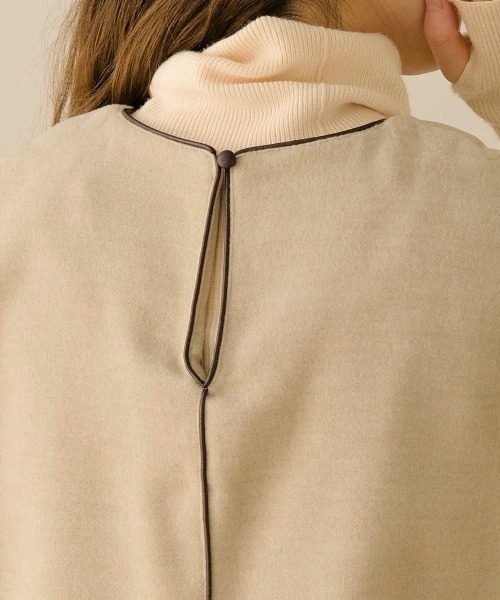 Bab（バブ）の「スキッパーパイピングワンピース（ワンピース・レディース・ブラック/ブラウン/サンドベージュ・M）」の18枚目の写真