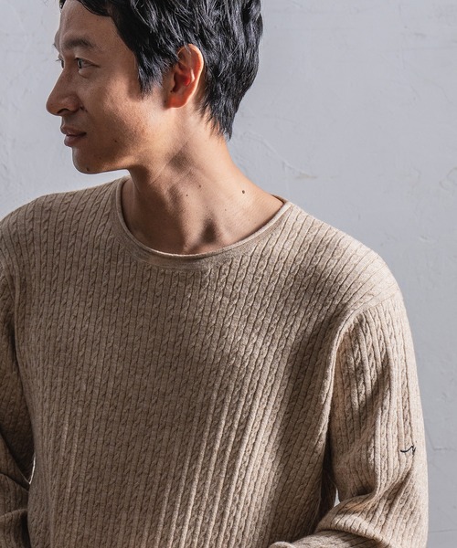 CALL&RESPONSE(コールアンドレスポンス)の「mn2641- スムースニット-ロールネック-プルオーバー ニット(ニット/セーター・メンズ・ブラウン/ブラック/ベージュ/グレー・5/2/1/4)」の10枚目の写真