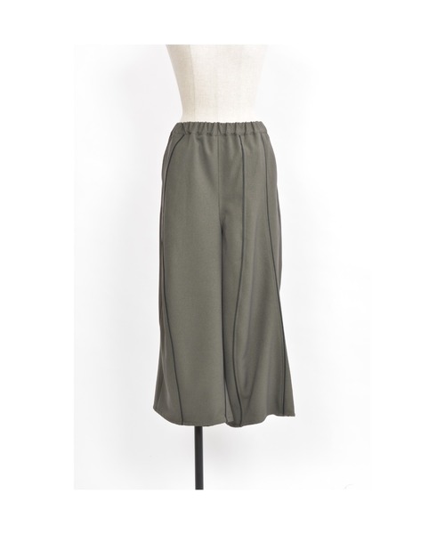 gomme（ゴム）の「ウォームＰツイル　ウェーブ切替パンツ（その他パンツ・レディース・ブラック/カーキ/ブルー・MEDIUM）」の10枚目の写真