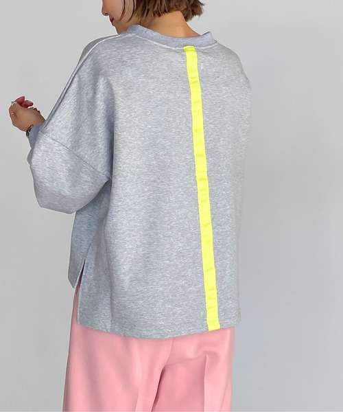 PICCIN（ピッチン）の「バックテーププルオーバー（Tシャツ/カットソー・レディース・ブラック/グレー/オフホワイト・M）」の3枚目の写真