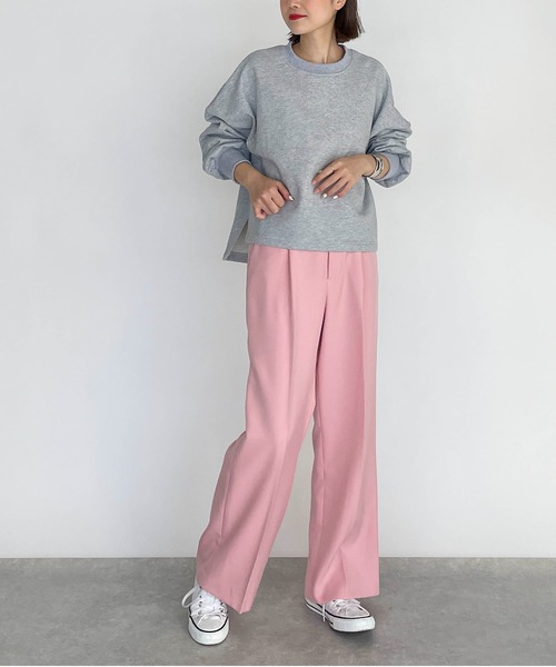 PICCIN（ピッチン）の「バックテーププルオーバー（Tシャツ/カットソー・レディース・ブラック/グレー/オフホワイト・M）」の19枚目の写真