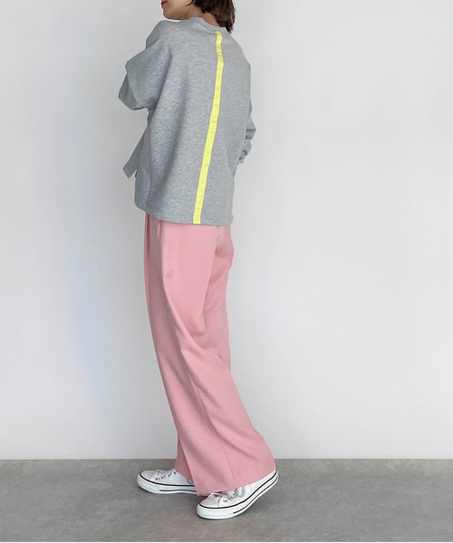 PICCIN（ピッチン）の「バックテーププルオーバー（Tシャツ/カットソー・レディース・ブラック/グレー/オフホワイト・M）」の21枚目の写真