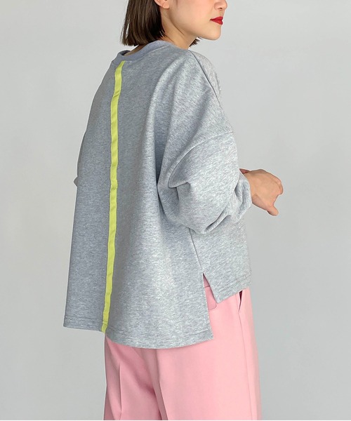 PICCIN（ピッチン）の「バックテーププルオーバー（Tシャツ/カットソー・レディース・ブラック/グレー/オフホワイト・M）」の16枚目の写真