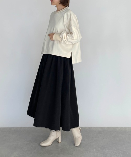 PICCIN（ピッチン）の「バックテーププルオーバー（Tシャツ/カットソー・レディース・ブラック/グレー/オフホワイト・M）」の10枚目の写真