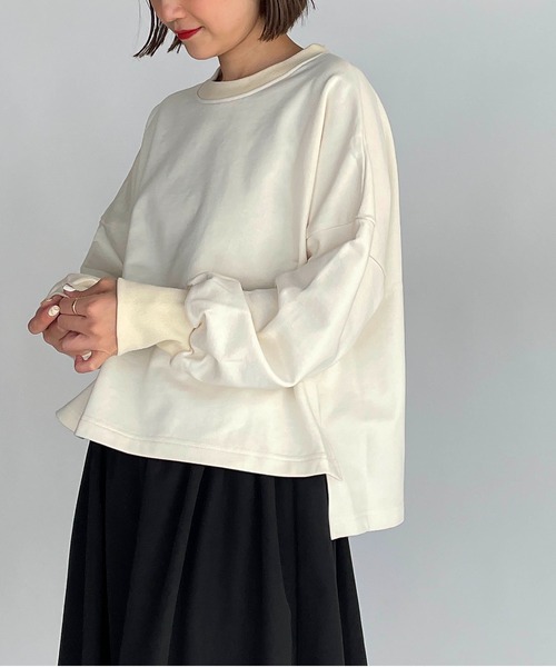 PICCIN（ピッチン）の「バックテーププルオーバー（Tシャツ/カットソー・レディース・ブラック/グレー/オフホワイト・M）」の5枚目の写真