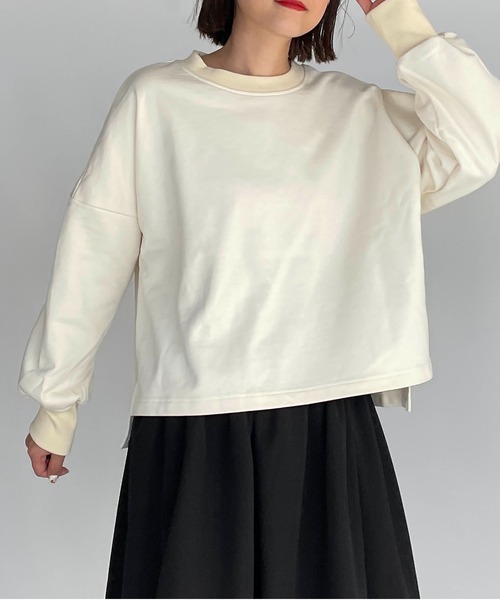 PICCIN（ピッチン）の「バックテーププルオーバー（Tシャツ/カットソー・レディース・ブラック/グレー/オフホワイト・M）」の4枚目の写真