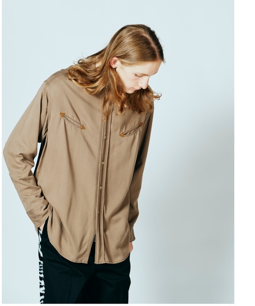 C.E.L.STORE(セルストア)の「DEL MAR sportswear / デルマースポーツウエアー 50S DRESS WESTERN SHIRT ドレスウエスタンシャツ(シャツ/ブラウス・メンズ・カーキ/ネイビー/ダークブラウン・MEDIUM/SMALL/LARGE)」の3枚目の写真
