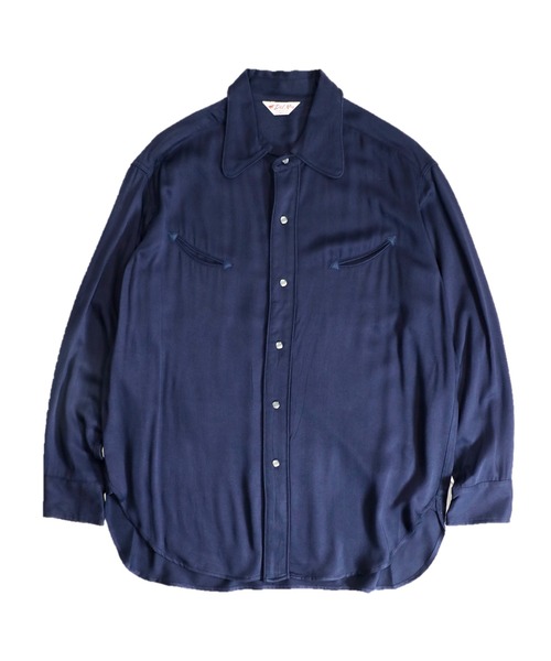 C.E.L.STORE(セルストア)の「DEL MAR sportswear / デルマースポーツウエアー 50S DRESS WESTERN SHIRT ドレスウエスタンシャツ(シャツ/ブラウス・メンズ・カーキ/ネイビー/ダークブラウン・MEDIUM/SMALL/LARGE)」の12枚目の写真