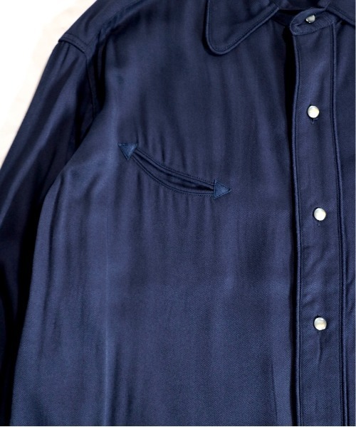 C.E.L.STORE(セルストア)の「DEL MAR sportswear / デルマースポーツウエアー 50S DRESS WESTERN SHIRT ドレスウエスタンシャツ(シャツ/ブラウス・メンズ・カーキ/ネイビー/ダークブラウン・MEDIUM/SMALL/LARGE)」の8枚目の写真