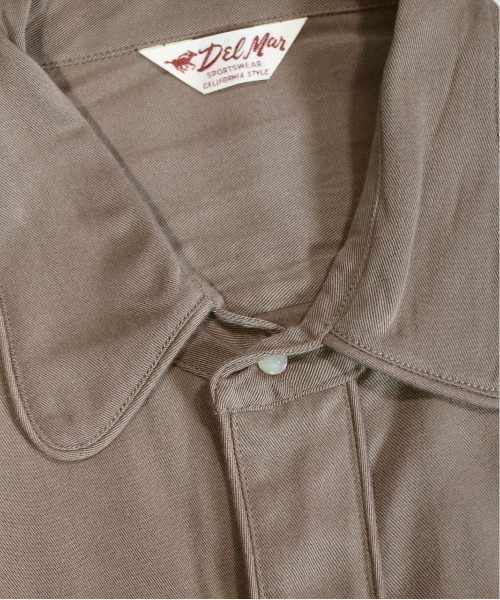 C.E.L.STORE(セルストア)の「DEL MAR sportswear / デルマースポーツウエアー 50S DRESS WESTERN SHIRT ドレスウエスタンシャツ(シャツ/ブラウス・メンズ・カーキ/ネイビー/ダークブラウン・MEDIUM/SMALL/LARGE)」の21枚目の写真