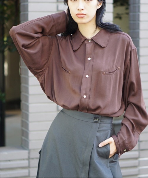C.E.L.STORE(セルストア)の「DEL MAR sportswear / デルマースポーツウエアー 50S DRESS WESTERN SHIRT ドレスウエスタンシャツ(シャツ/ブラウス・メンズ・カーキ/ネイビー/ダークブラウン・MEDIUM/SMALL/LARGE)」の22枚目の写真