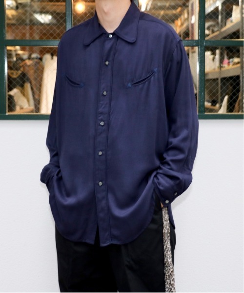 C.E.L.STORE(セルストア)の「DEL MAR sportswear / デルマースポーツウエアー 50S DRESS WESTERN SHIRT ドレスウエスタンシャツ(シャツ/ブラウス・メンズ・カーキ/ネイビー/ダークブラウン・MEDIUM/SMALL/LARGE)」の5枚目の写真