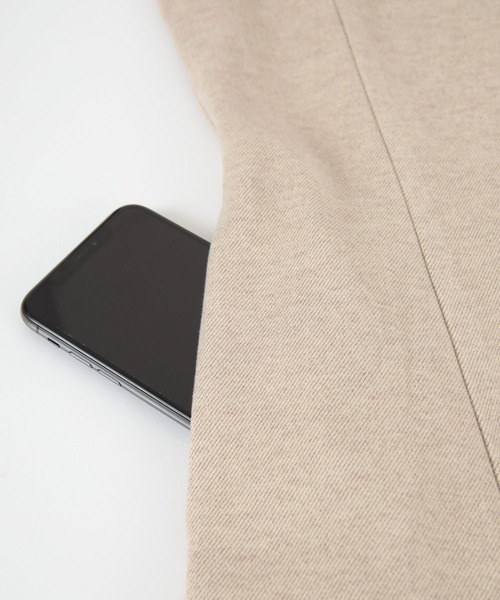 titivate（ティティベイト）の「フレアデザインVネックジャンパースカート（ワンピース・レディース・ベージュ/アイボリー/チャコール・S/M）」の8枚目の写真