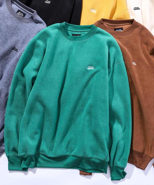 coen（コーエン）の「FreeSpeech(フリースピーチ)別注クルーネックフリース（スウェット・メンズ・ブラウン/イエロー/ケリー/オフホワイト/ブラック/グレー・L/M/S/XL）」の5枚目の写真