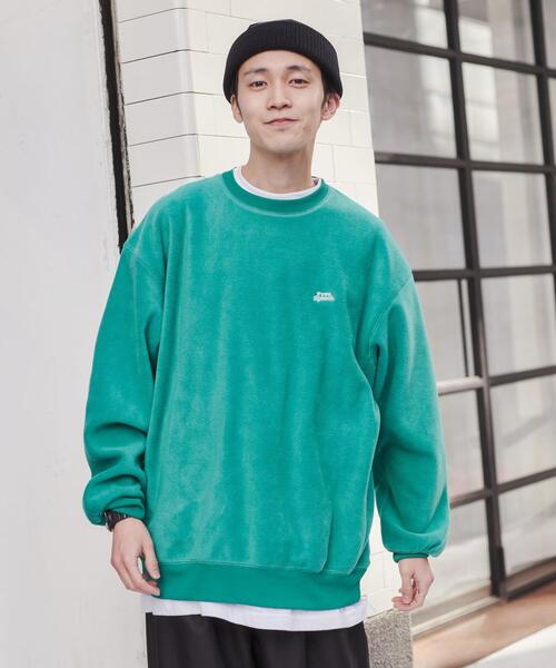 coen（コーエン）の「FreeSpeech(フリースピーチ)別注クルーネックフリース（スウェット・メンズ・ブラウン/イエロー/ケリー/オフホワイト/ブラック/グレー・L/M/S/XL）」の16枚目の写真