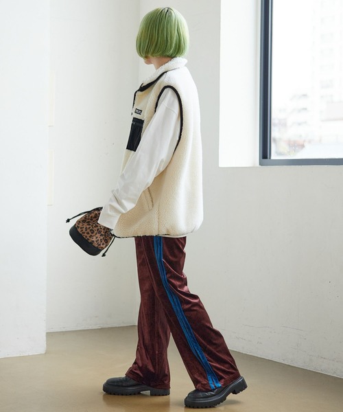 PBLIM（ページボーイリム）の「PAGEBOYLIM/ベロアラインパンツ（その他パンツ・レディース・パープル/ブラウン・FREE）」の17枚目の写真