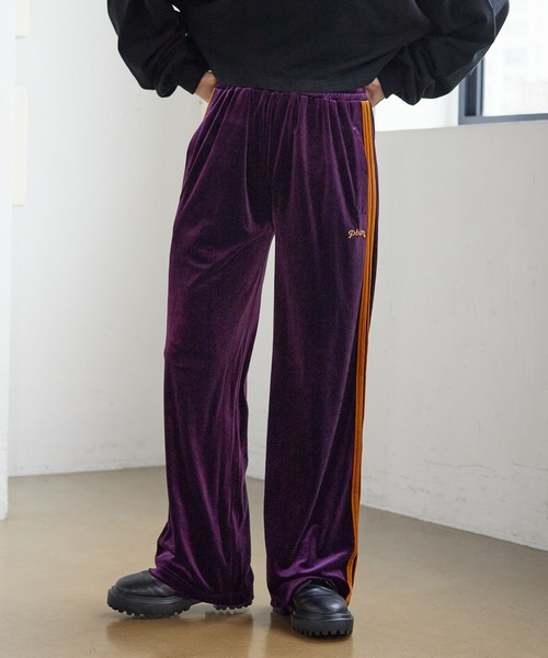 PBLIM（ページボーイリム）の「PAGEBOYLIM/ベロアラインパンツ（その他パンツ・レディース・パープル/ブラウン・FREE）」の21枚目の写真