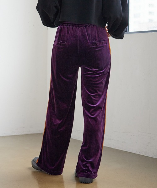 PBLIM（ページボーイリム）の「PAGEBOYLIM/ベロアラインパンツ（その他パンツ・レディース・パープル/ブラウン・FREE）」の11枚目の写真