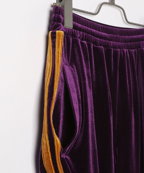 PBLIM（ページボーイリム）の「PAGEBOYLIM/ベロアラインパンツ（その他パンツ・レディース・パープル/ブラウン・FREE）」の12枚目の写真