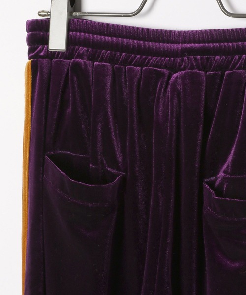 PBLIM（ページボーイリム）の「PAGEBOYLIM/ベロアラインパンツ（その他パンツ・レディース・パープル/ブラウン・FREE）」の9枚目の写真