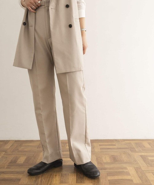 Couleur Meler(クルールメリー)の「Couleur Meler オクユウカ 『セットアップ対応』ストレートパンツ(その他パンツ・レディース・ブラウン/ホワイト系その他・SMALL/MEDIUM)」の3枚目の写真