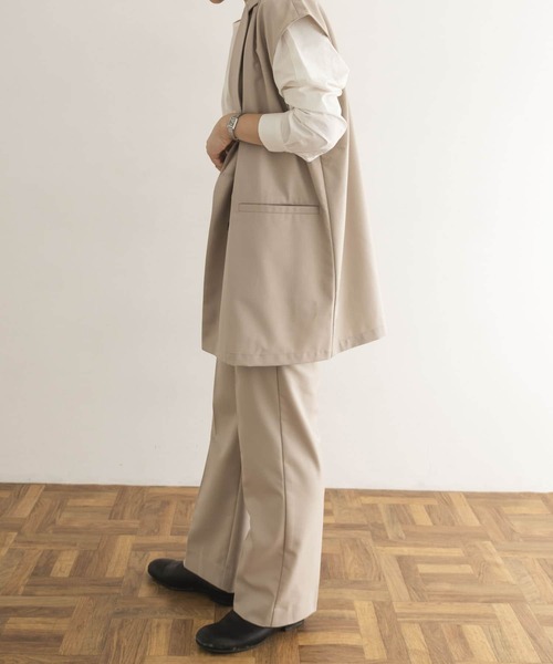 Couleur Meler(クルールメリー)の「Couleur Meler オクユウカ 『セットアップ対応』ストレートパンツ(その他パンツ・レディース・ブラウン/ホワイト系その他・SMALL/MEDIUM)」の11枚目の写真