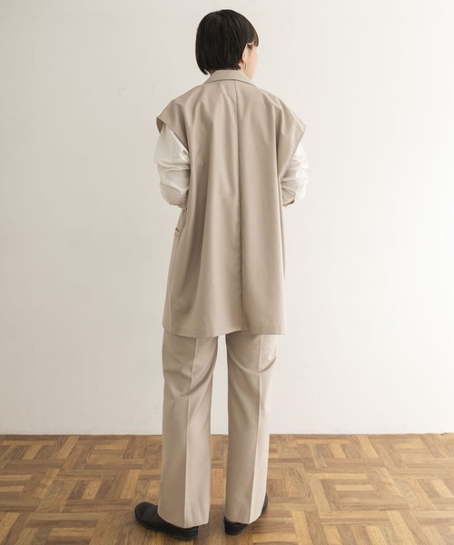 Couleur Meler(クルールメリー)の「Couleur Meler オクユウカ 『セットアップ対応』ストレートパンツ(その他パンツ・レディース・ブラウン/ホワイト系その他・SMALL/MEDIUM)」の12枚目の写真