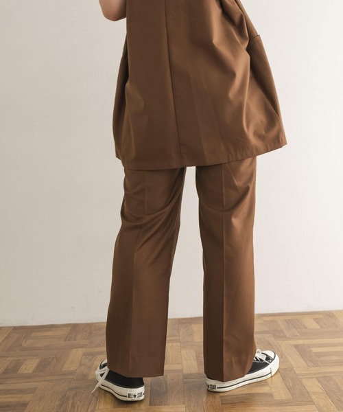Couleur Meler(クルールメリー)の「Couleur Meler オクユウカ 『セットアップ対応』ストレートパンツ(その他パンツ・レディース・ブラウン/ホワイト系その他・SMALL/MEDIUM)」の15枚目の写真