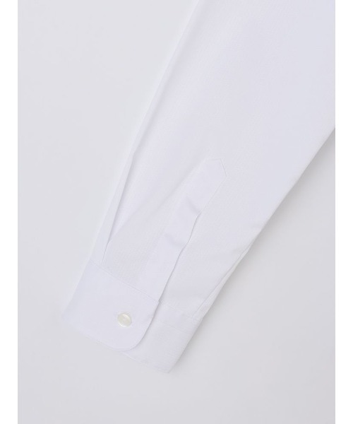 Perfect Suit FActory（パーフェクトスーツファクトリー）の「フレッシャーズ　2WAYリボン　レギュラー（ビジネスシャツ・レディース・ライトピンク/ホワイト/サックスブルー・11号/13号/15号/7号/5号/9号）」の10枚目の写真