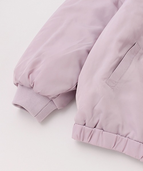 petit main（プティマイン）の「チビフリルMA-1（MA-1・キッズ・ラベンダー/ブラック・M/S）」の7枚目の写真