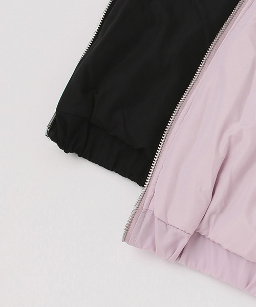 petit main（プティマイン）の「チビフリルMA-1（MA-1・キッズ・ラベンダー/ブラック・M/S）」の9枚目の写真