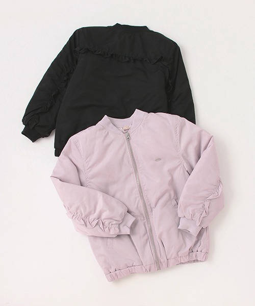 petit main（プティマイン）の「チビフリルMA-1（MA-1・キッズ・ラベンダー/ブラック・M/S）」の11枚目の写真