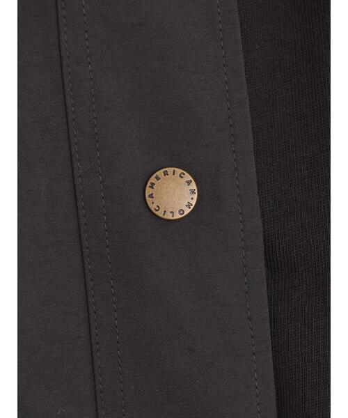 AMERICAN HOLIC（アメリカンホリック）の「衿コール天ステンカラーコート（ステンカラーコート・レディース・ブラック/ベージュ・M/L）」の12枚目の写真